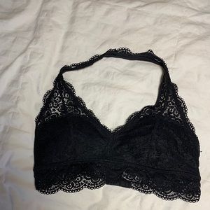 Black Lace halter bralette